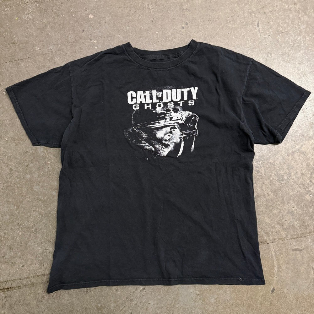 Call of Duty Ghosts Graphic T-Shirt Mens Large Black 2013 Activision Video Game